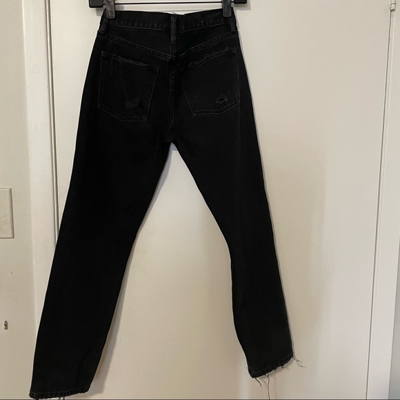 All Saints Muse Black Distressed Denim in 26 - Picture 4 of 6